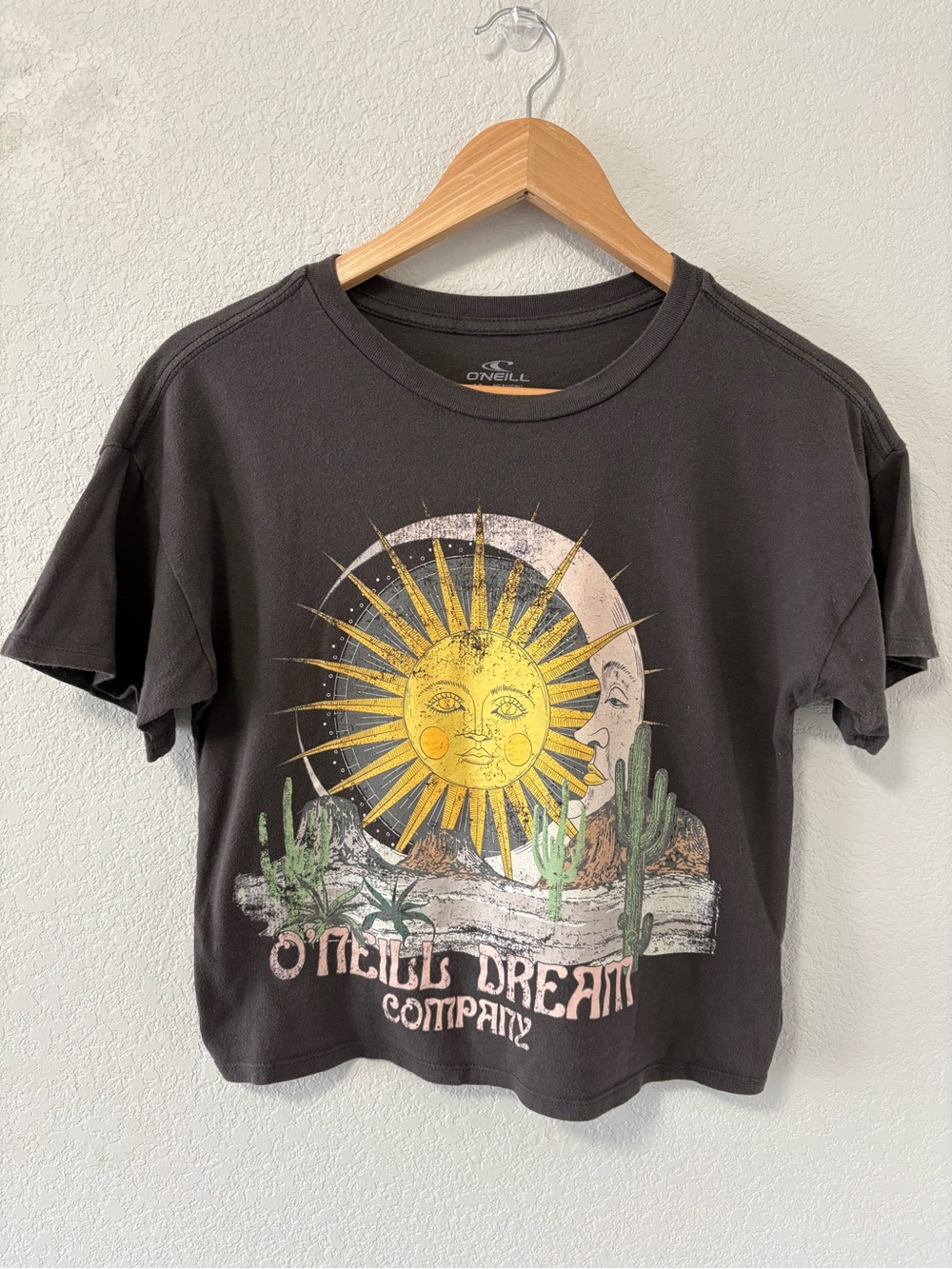 O’Neill Dream Company Graphic Tee Women’s Medium Sun Moon Desert Cotton Boho